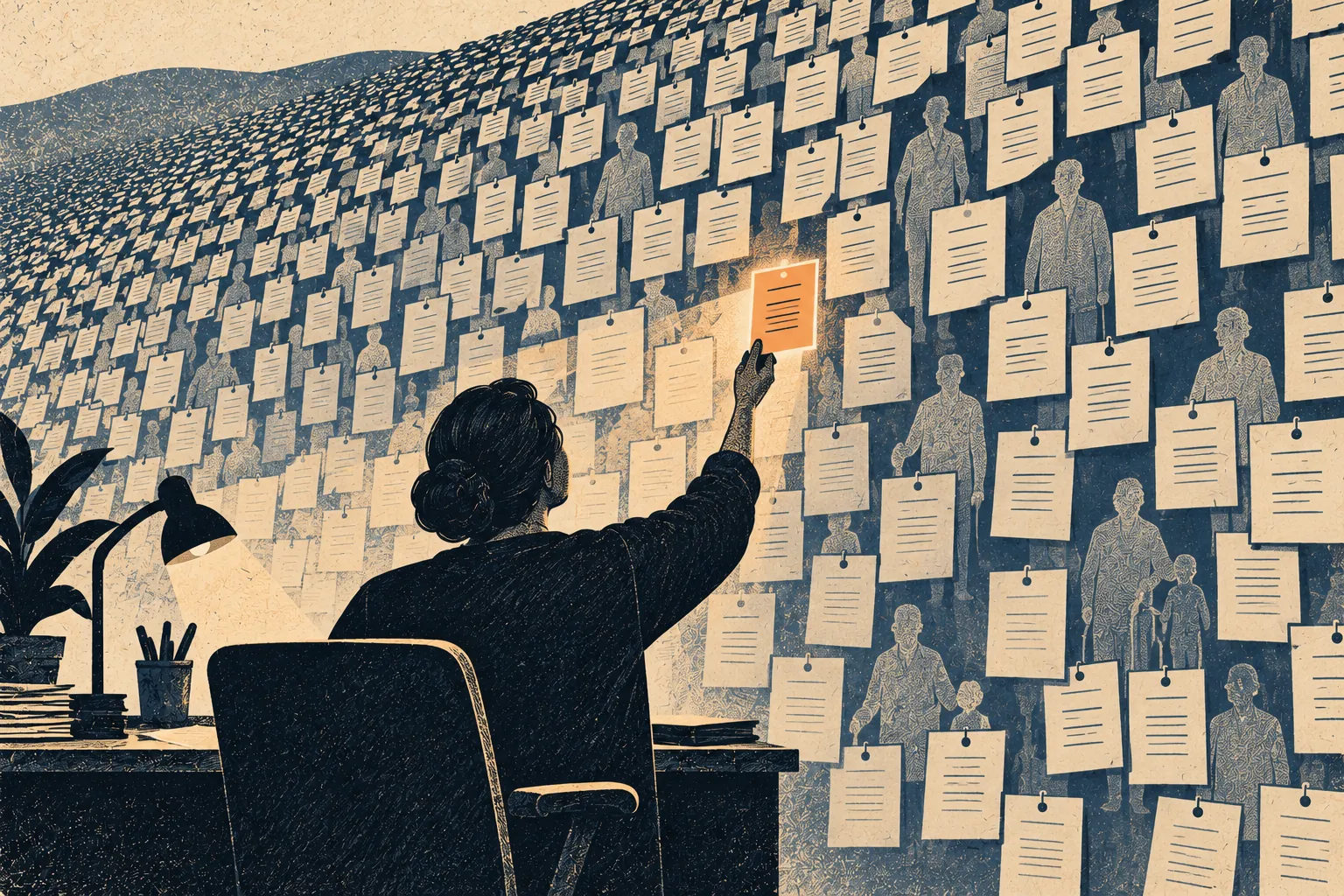 One patient comment is within reach while many other voices remain beyond attention.