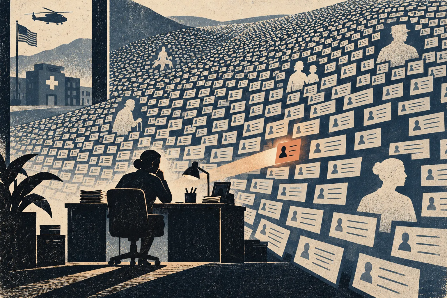 Human-marked patient comments fill a vast military health-care setting beyond one decision maker's view.